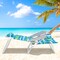 2-Pack Adjustable Folding Beach Chairs with Headrest and Armrest Comfort